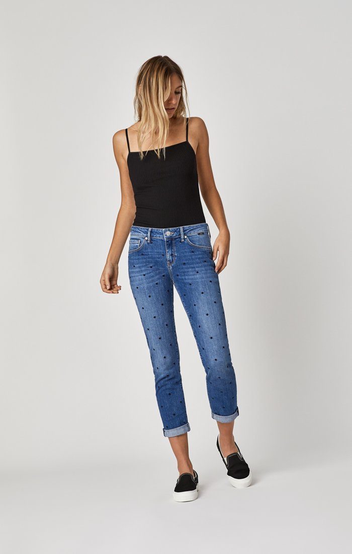 ADA BOYFRIEND IN DOT INDIGO STRETCH - Mavi Jeans